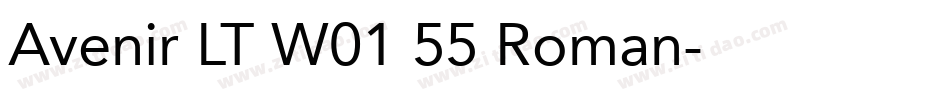 Avenir LT W01 55 Roman字体转换